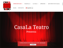 Tablet Screenshot of casalateatro.com